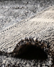 Moroccan Wool Area Rug 3 X 5 Ft | 90 X 150 Cm / With Tassels / Short (0.4” / 1 cm)
