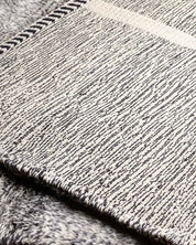 Moroccan Wool Area Rug 3 X 5 Ft | 90 X 150 Cm / With Tassels / Short (0.4” / 1 cm)