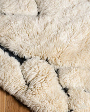 Moroccan Wool Runner 2 X 6 Ft | 60 X 180 Cm / With Tassels / Short (0.4” / 1 cm)