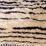 Brown and Black Striped Rug - Berber Handicraft