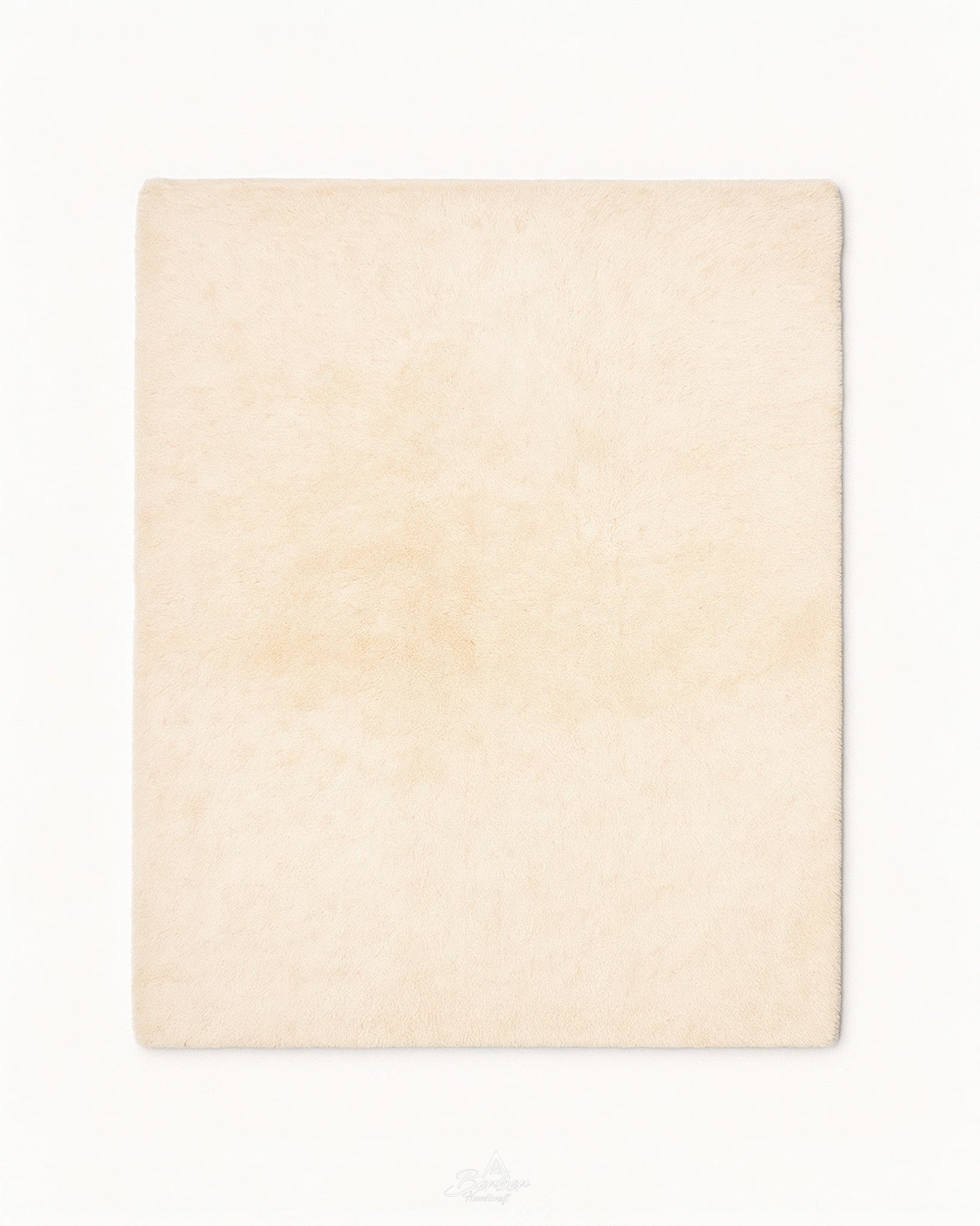 Hand Made Off White Wool Rug