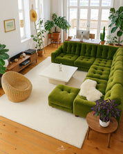 Hand Made Off White Wool Rug