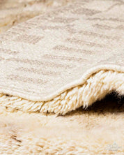 Wool Moroccan Runner 2 X 6 Ft | 60 X 180 Cm / With Tassels / Short (0.4” / 1 cm)