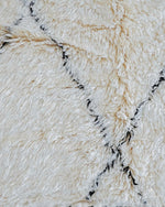 Moroccan Treillis Rug 3 X 5 Ft | 90 X 150 Cm / With Tassels / Short (0.4” / 1 cm)