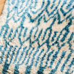 Blue Striped Runner Rug - Berber Handicraft