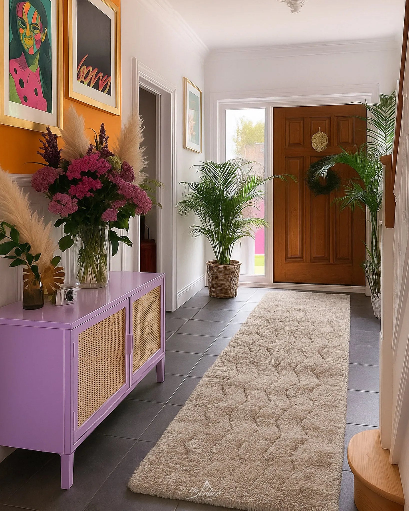 Morocco Runner 2 X 6 Ft | 60 X 180 Cm / With Tassels / Short (0.4” / 1 cm)