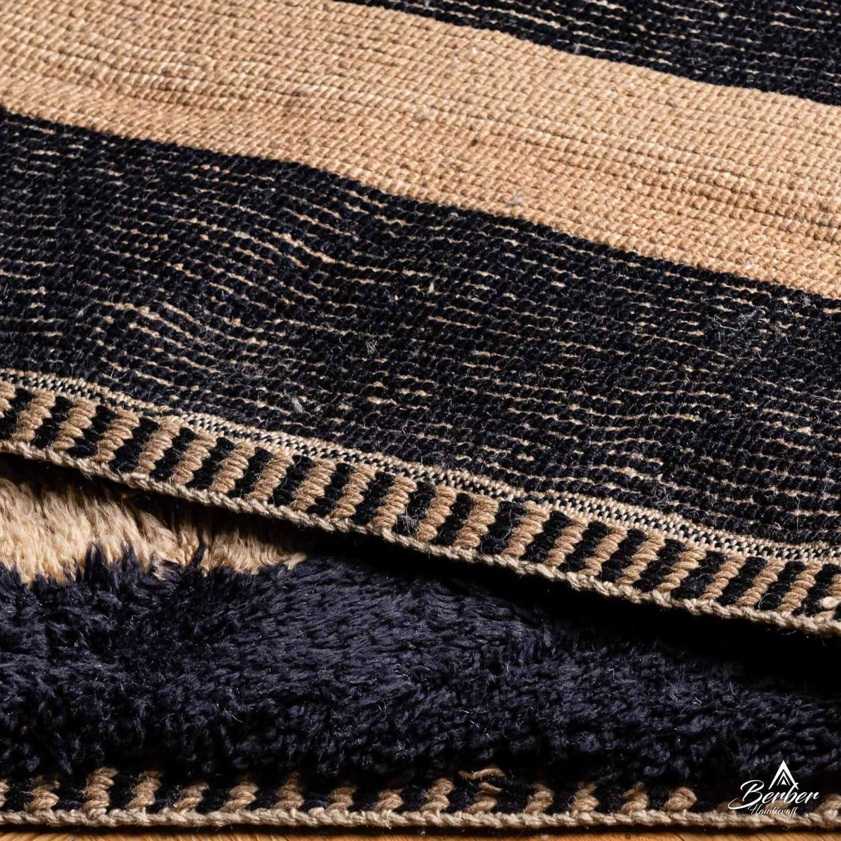 Striped Moroccan Carpet - Berber Handicraft