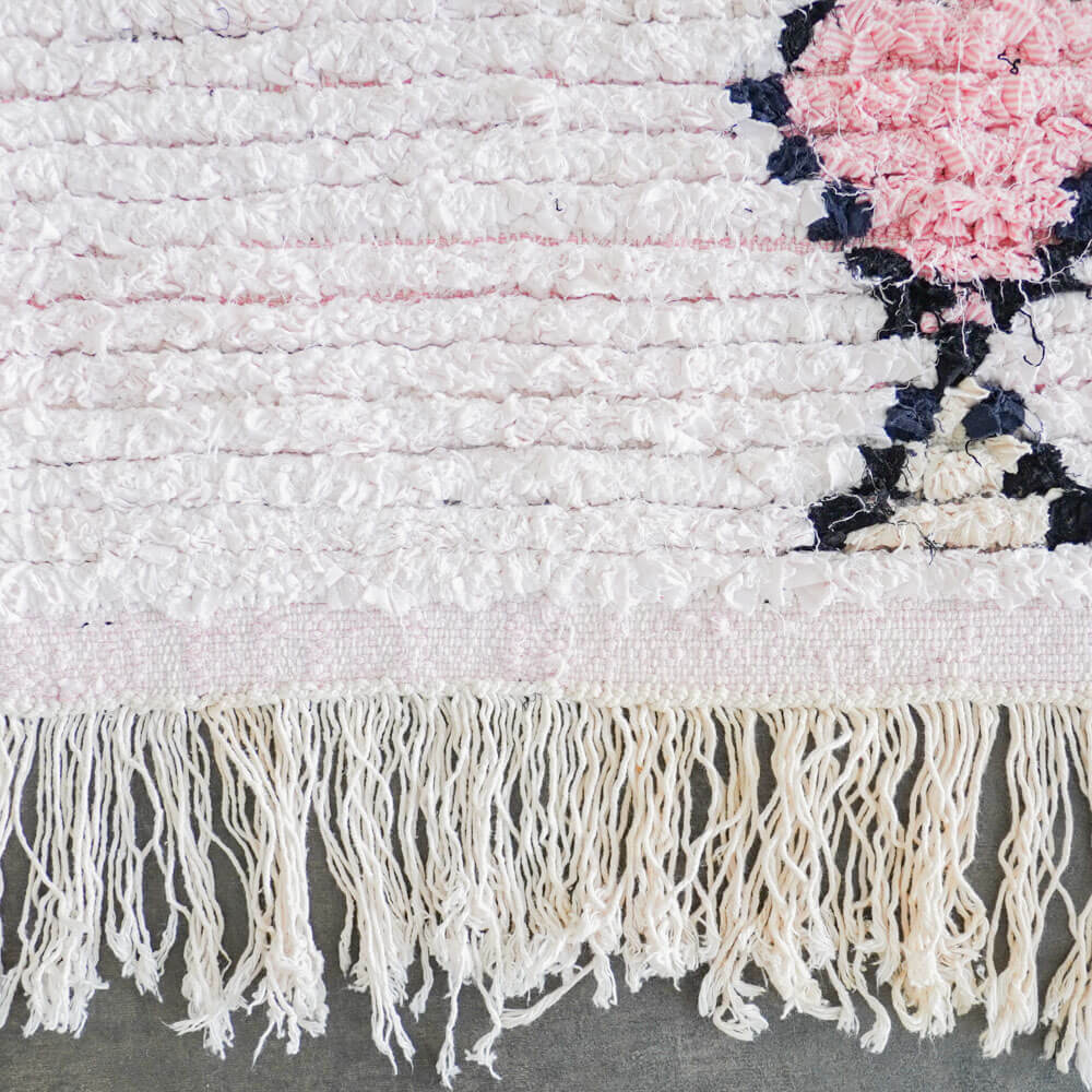 Pink nursery rug-Berber Handicraft