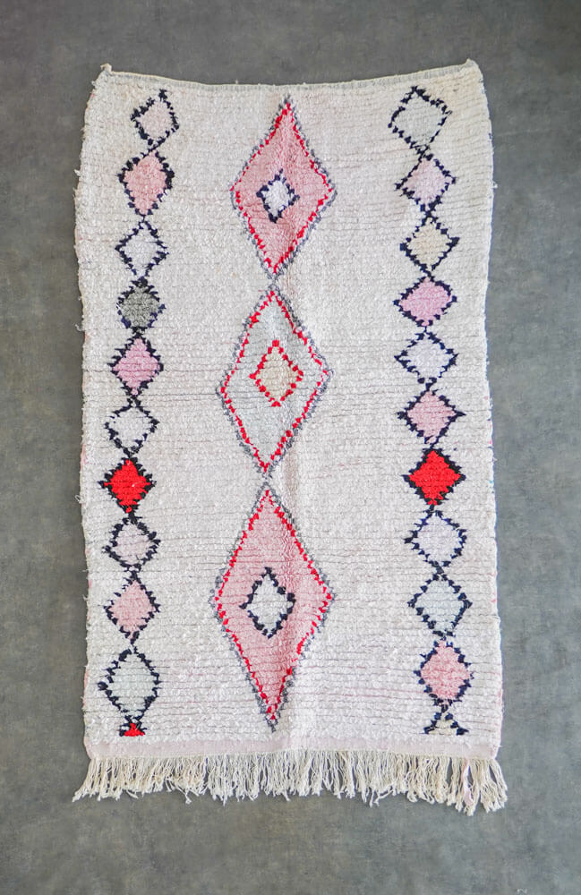 Pink nursery rug-Berber Handicraft