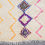 Beige Moroccan shag rug