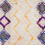 Beige Moroccan shag rug