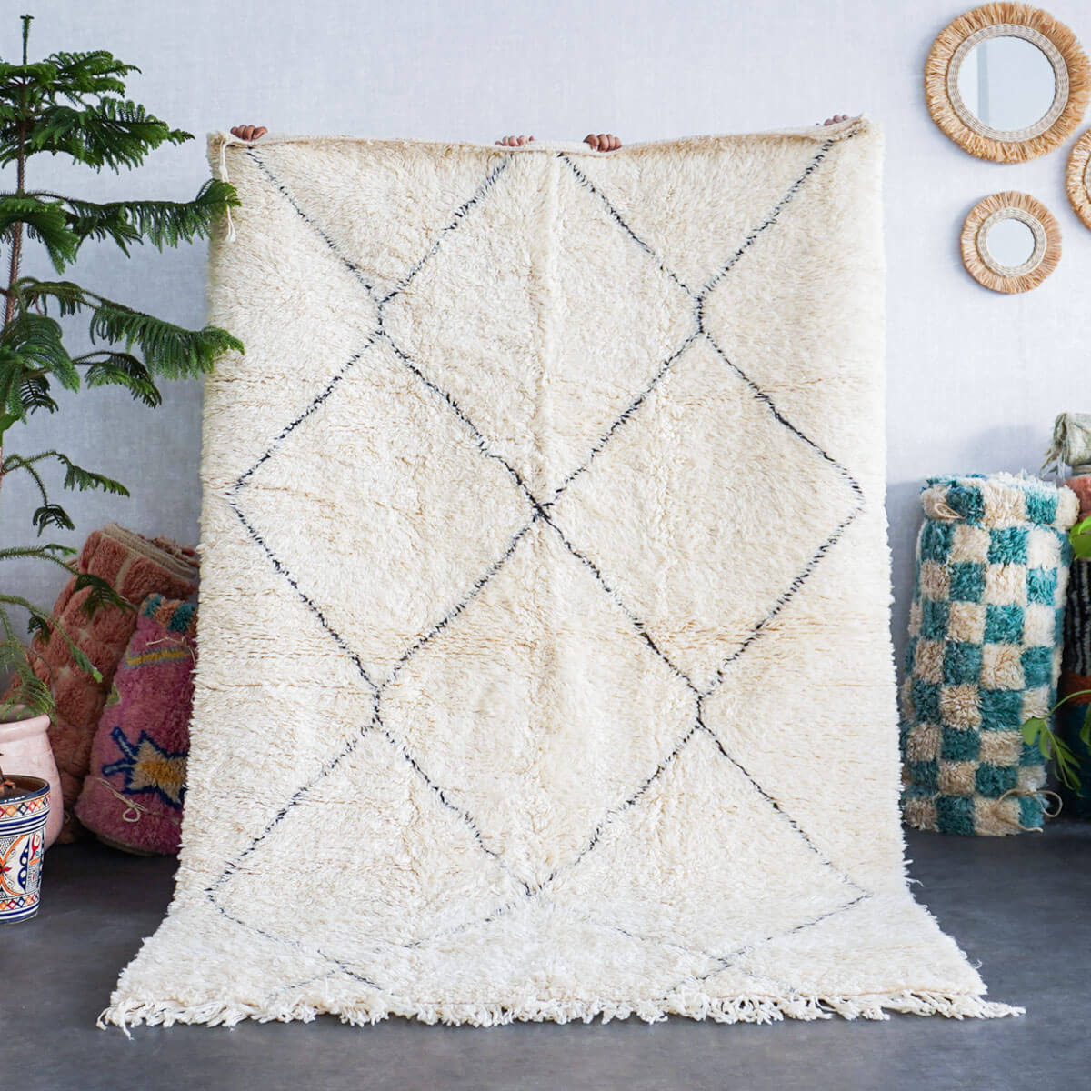 Beige Boho rug