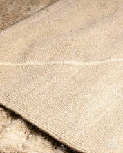 Neutral Berber Carpet 3 X 5 Ft | 90 X 150 Cm / With Tassels / Short (0.4” / 1 cm)