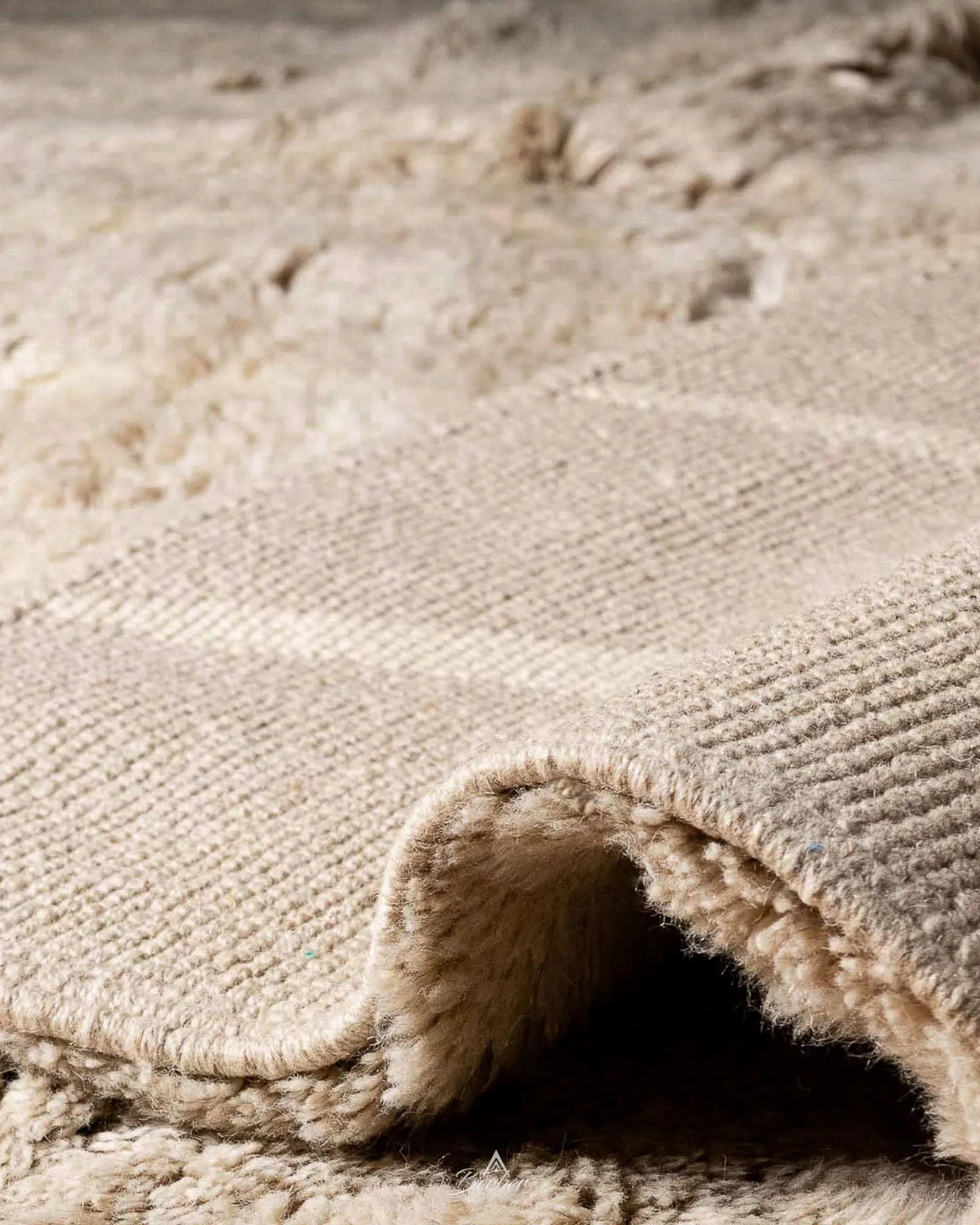 Neutral Handwoven Rug 3 X 5 Ft | 90 X 150 Cm / With Tassels / Short (0.4” / 1 cm)