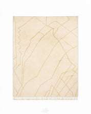 Off White Berber Rug 3 X 5 Ft | 90 X 150 Cm / With Tassels / Short (0.4” / 1 cm)