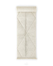 Off White Runner 2 X 6 Ft | 60 X 180 Cm / With Tassels / Short (0.4” / 1 cm)