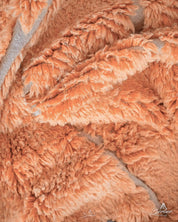 Orange Beni Ourain Rug 3 X 5 Ft | 90 X 150 Cm / With Tassels / Short (0.4” / 1 cm)