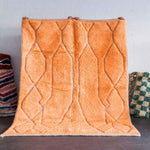 Orange Beni Ourain Rug - Berber Handicraft