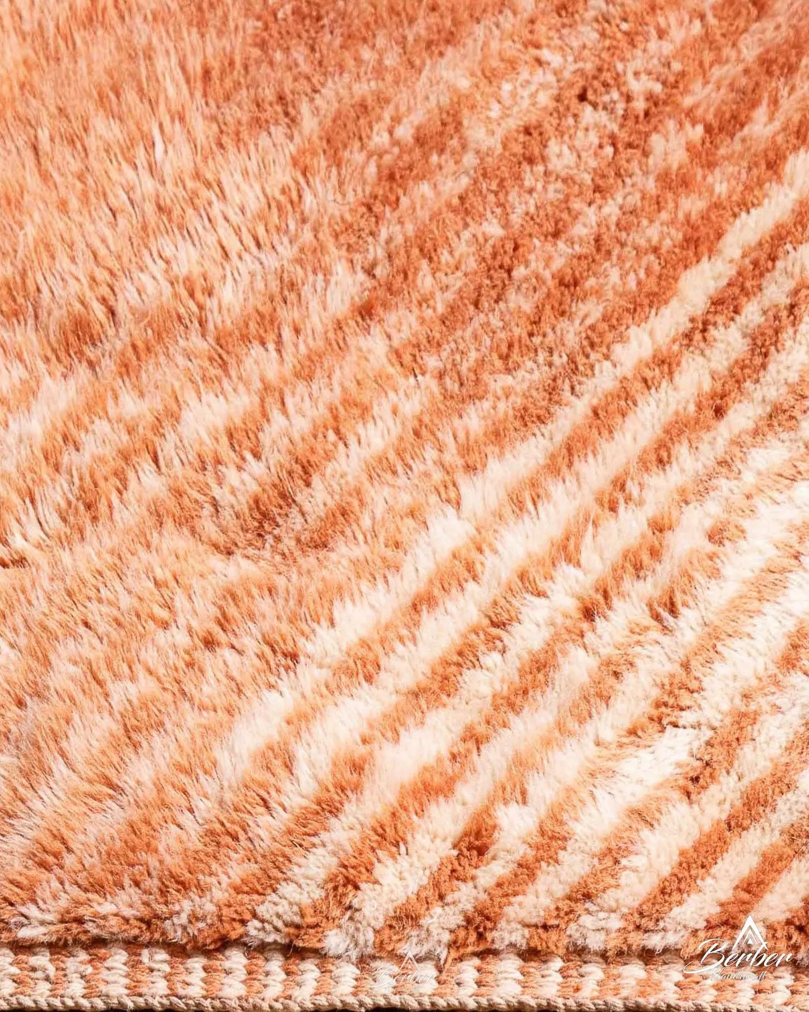 Orange Boujaad Rug-Berber Handicraft