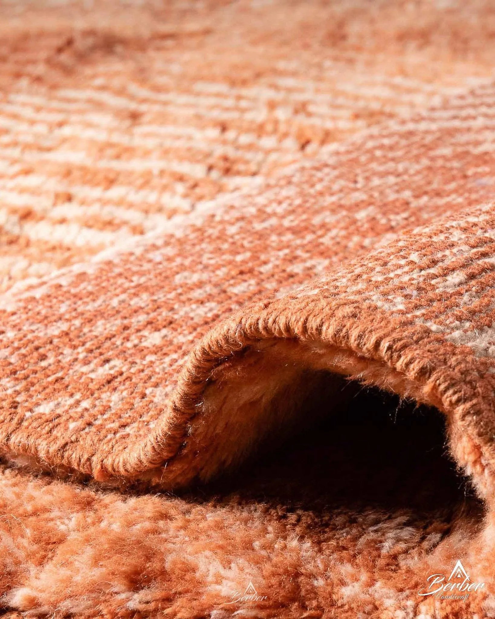 Orange Boujaad Rug-Berber Handicraft