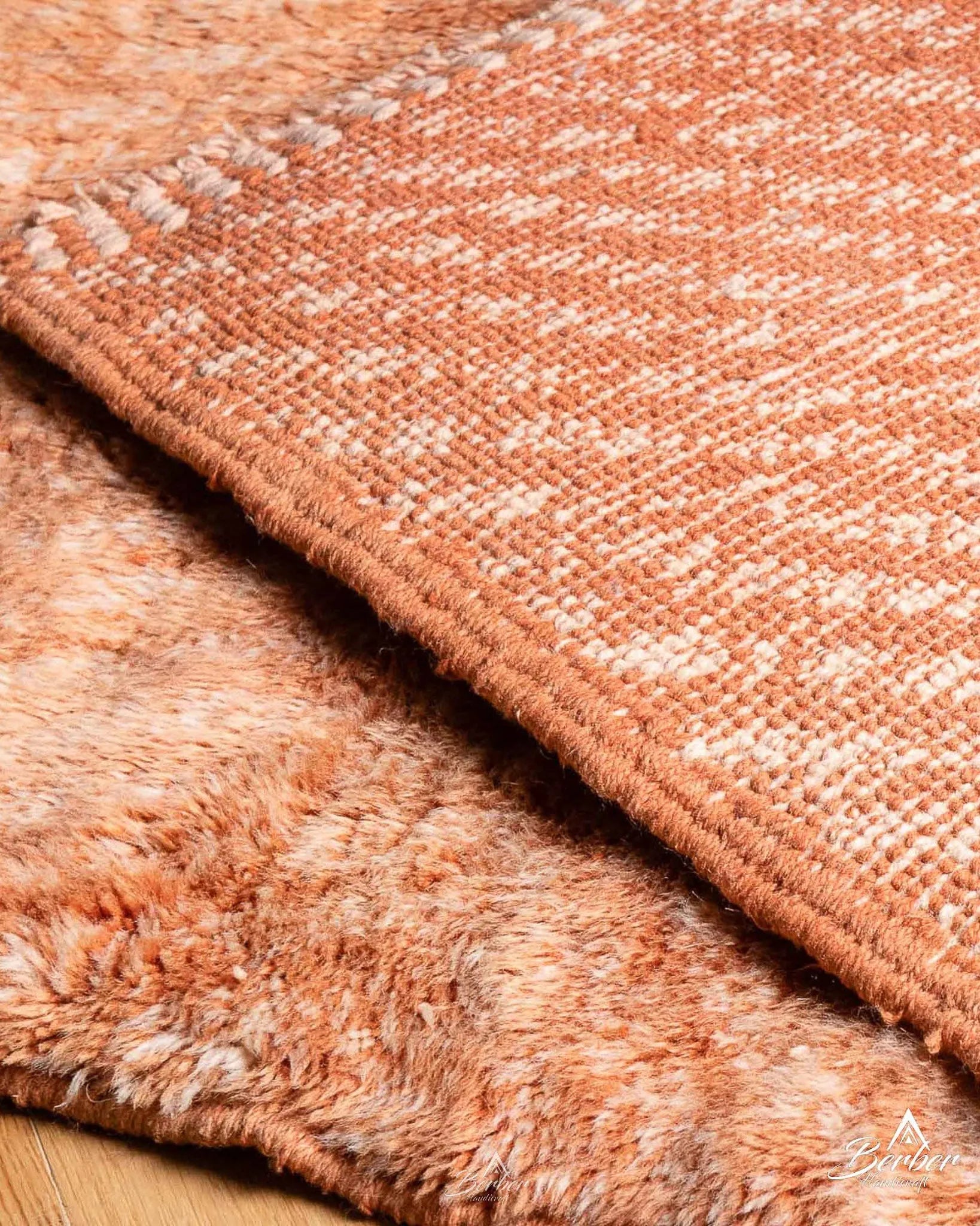 Orange Boujaad Rug-Berber Handicraft
