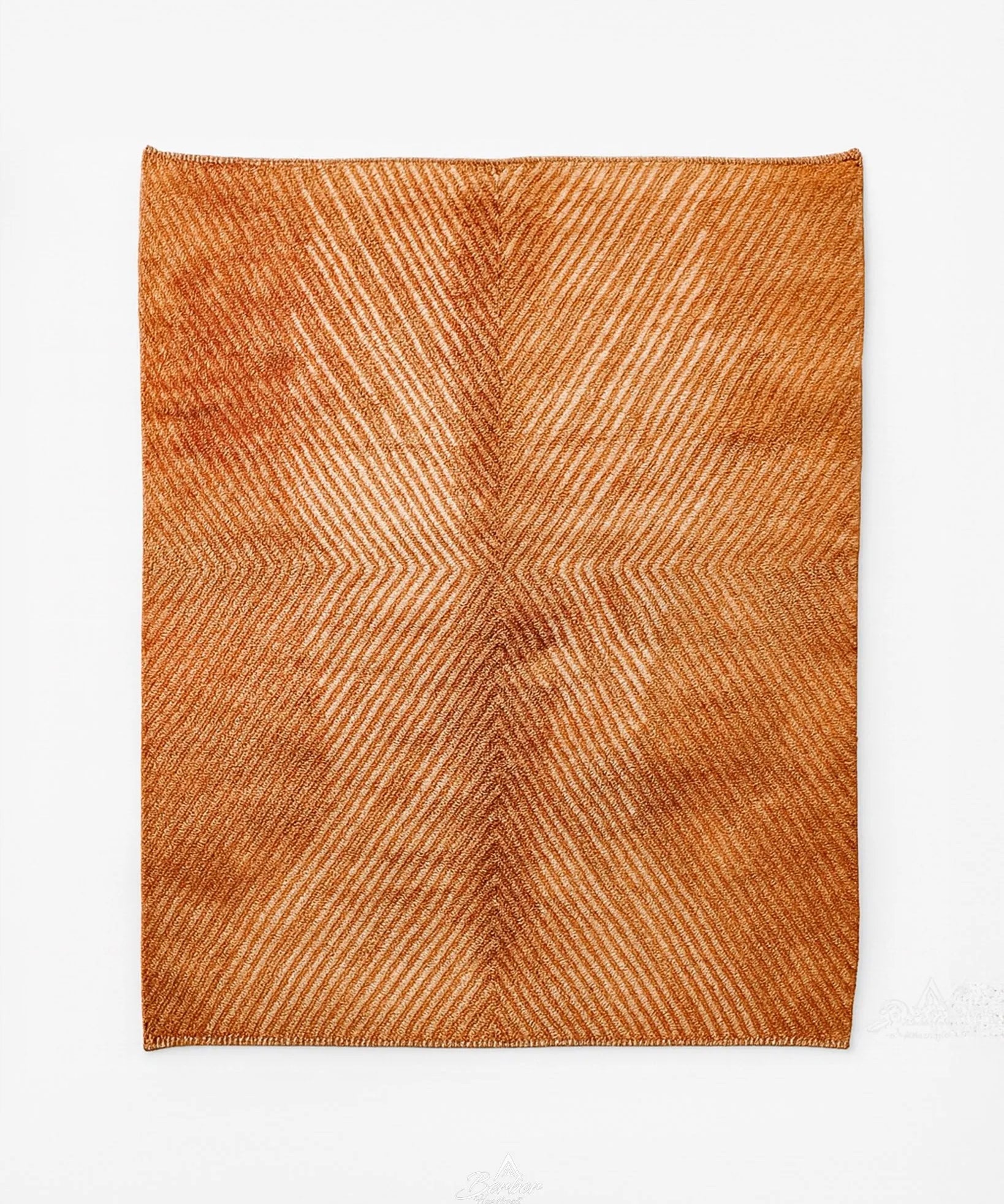Orange Boujaad Rug-Berber Handicraft