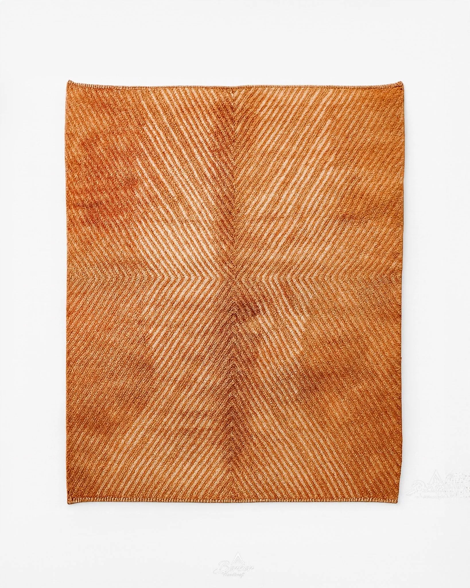 Orange Boujaad Rug-Berber Handicraft