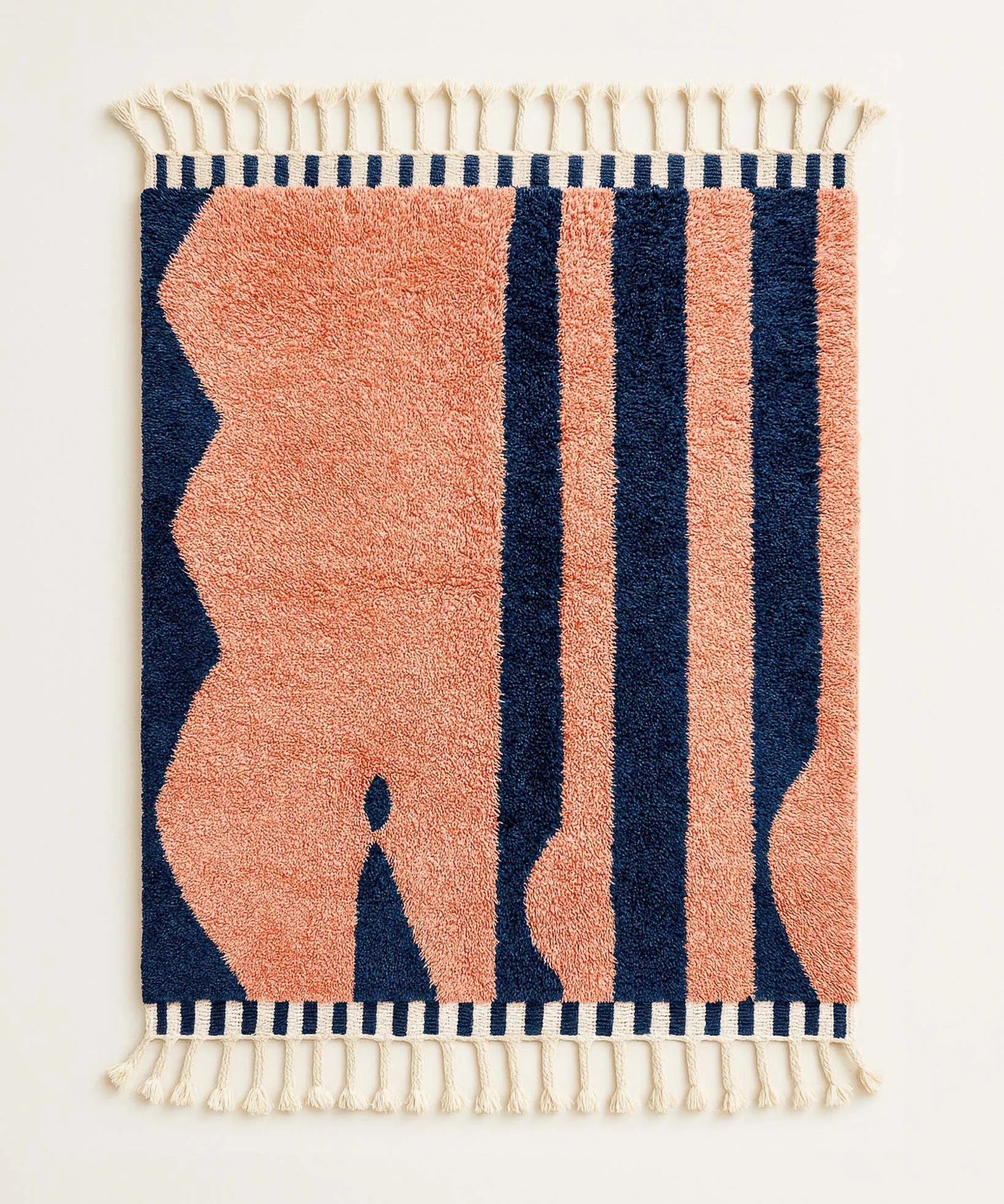 Orange Handwoven Rug-Berber Handicraft