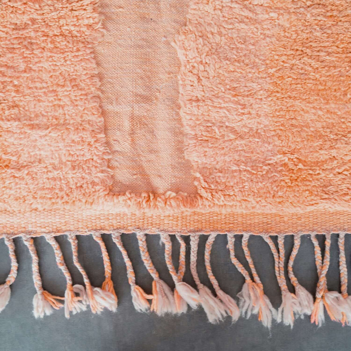 Orange Irregular Rug - Berber Handicraft