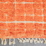 Orange Moroccan Rug - Berber Handicraft