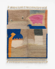 Pastel Brown Rug 3 X 5 Ft | 90 X 150 Cm / With Tassels / Short (0.4” / 1 cm)