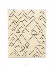 Patterned Berber Rug 3 X 5 Ft | 90 X 150 Cm / With Tassels / Short (0.4” / 1 cm)