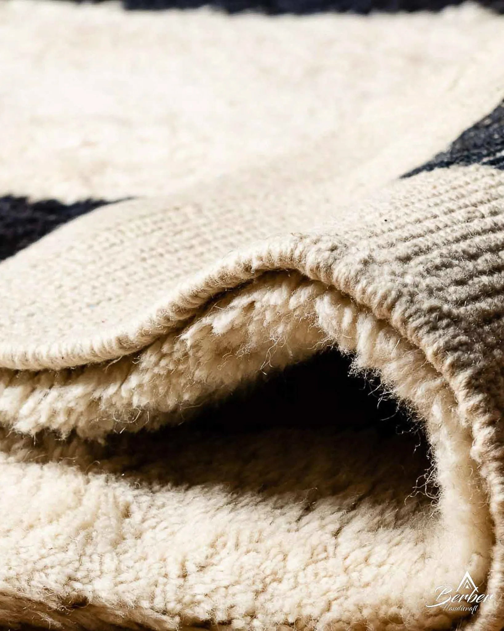 Patterned Wool Rug-Berber Handicraft