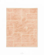 Peach Berber Rug 3 X 5 Ft | 90 X 150 Cm / With Tassels / Short (0.4” / 1 cm)