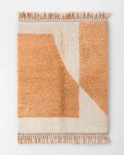 Peach Decorative Rug 3 X 5 Ft | 90 X 150 Cm / With Tassels / Short (0.4” / 1 cm)