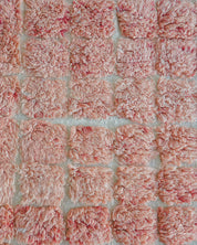 Peach Moroccan Rug 3 X 5 Ft | 90 X 150 Cm / With Tassels / Short (0.4” / 1 cm)