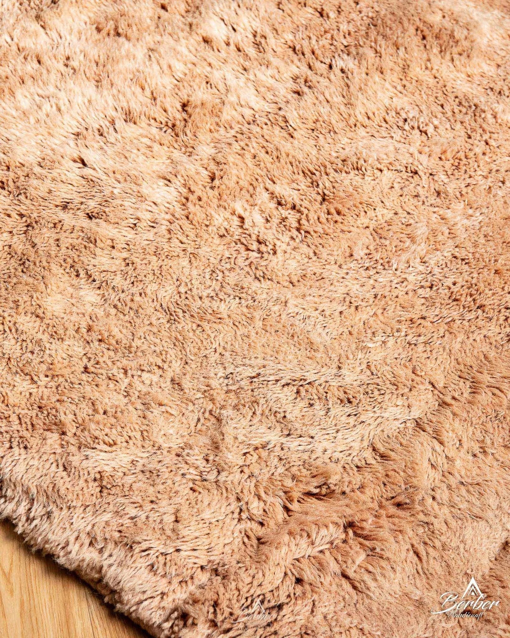 Peach Morrocan Rug 3 X 5 Ft | 90 X 150 Cm / With Tassels / Short (0.4” / 1 cm)