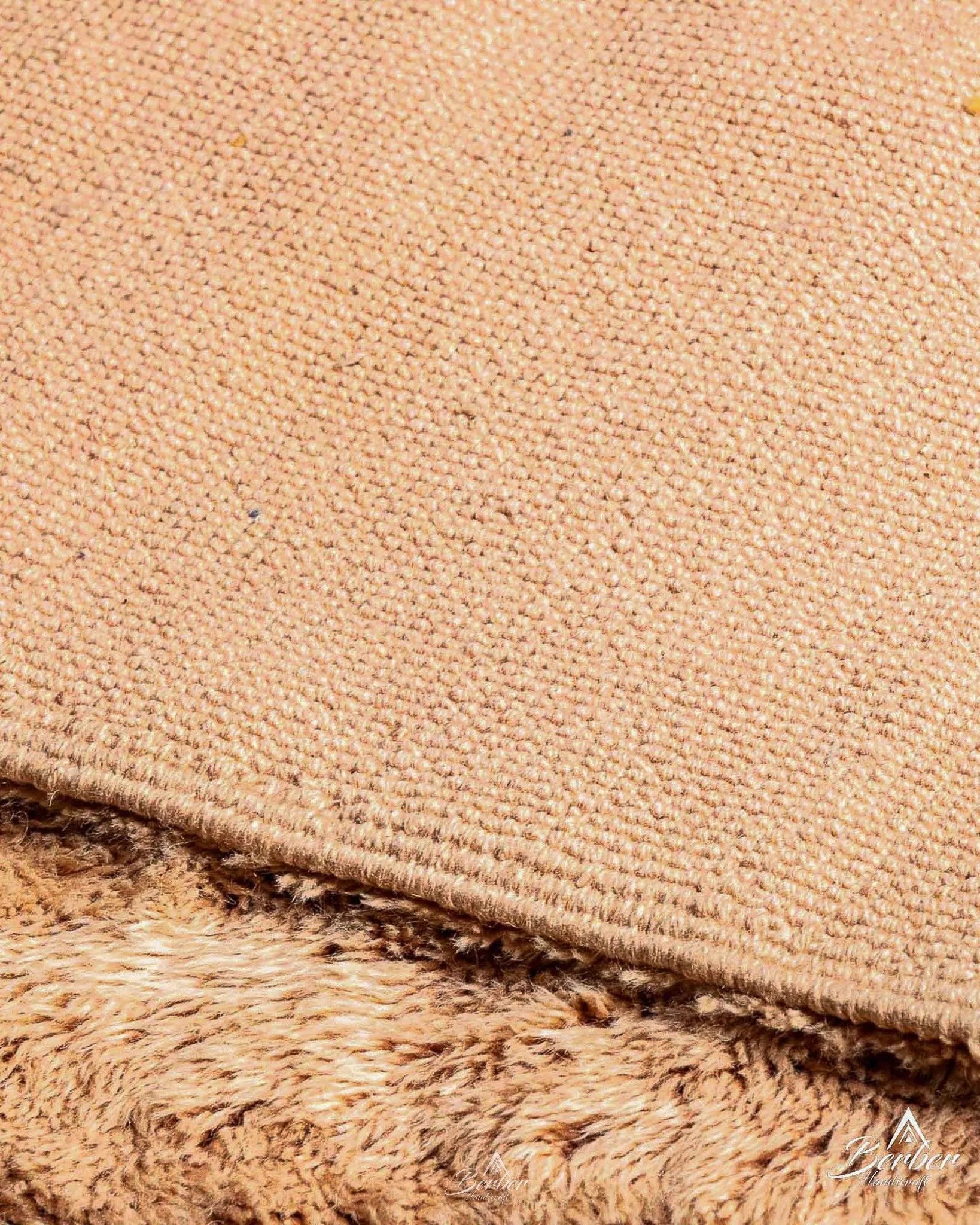Peach Morrocan Rug 3 X 5 Ft | 90 X 150 Cm / With Tassels / Short (0.4” / 1 cm)