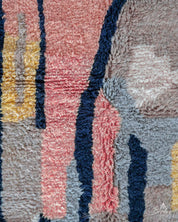 Pink Abstract Carpet-Berber Handicraft
