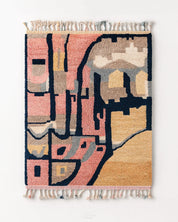 Pink Abstract Carpet-Berber Handicraft