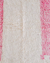Pink Abstract Rug 3 X 5 Ft | 90 X 150 Cm / With Tassels / Short (0.4” / 1 cm)