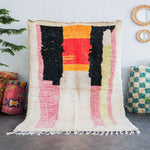 Pink Abstract Rug - Berber Handicraft