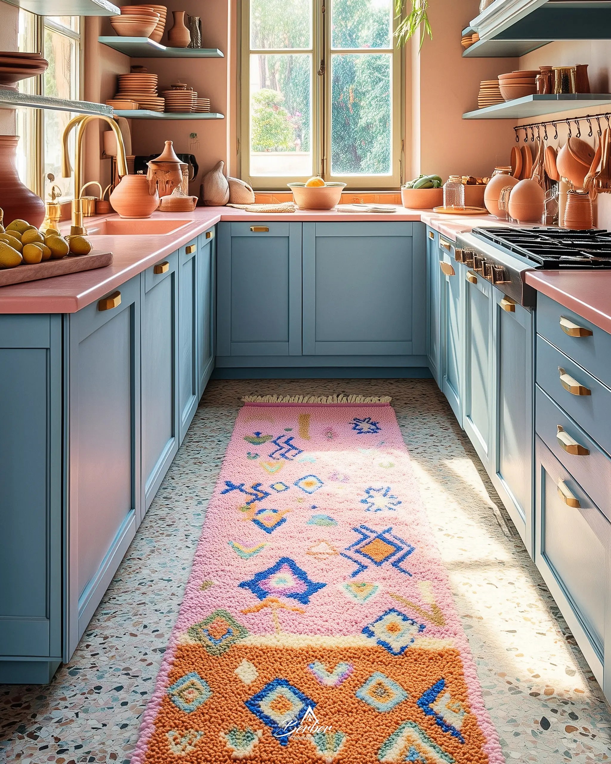 Pink And Orange Rug Runner