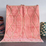 Pink Beni Ourain Rug - Berber Handicraft