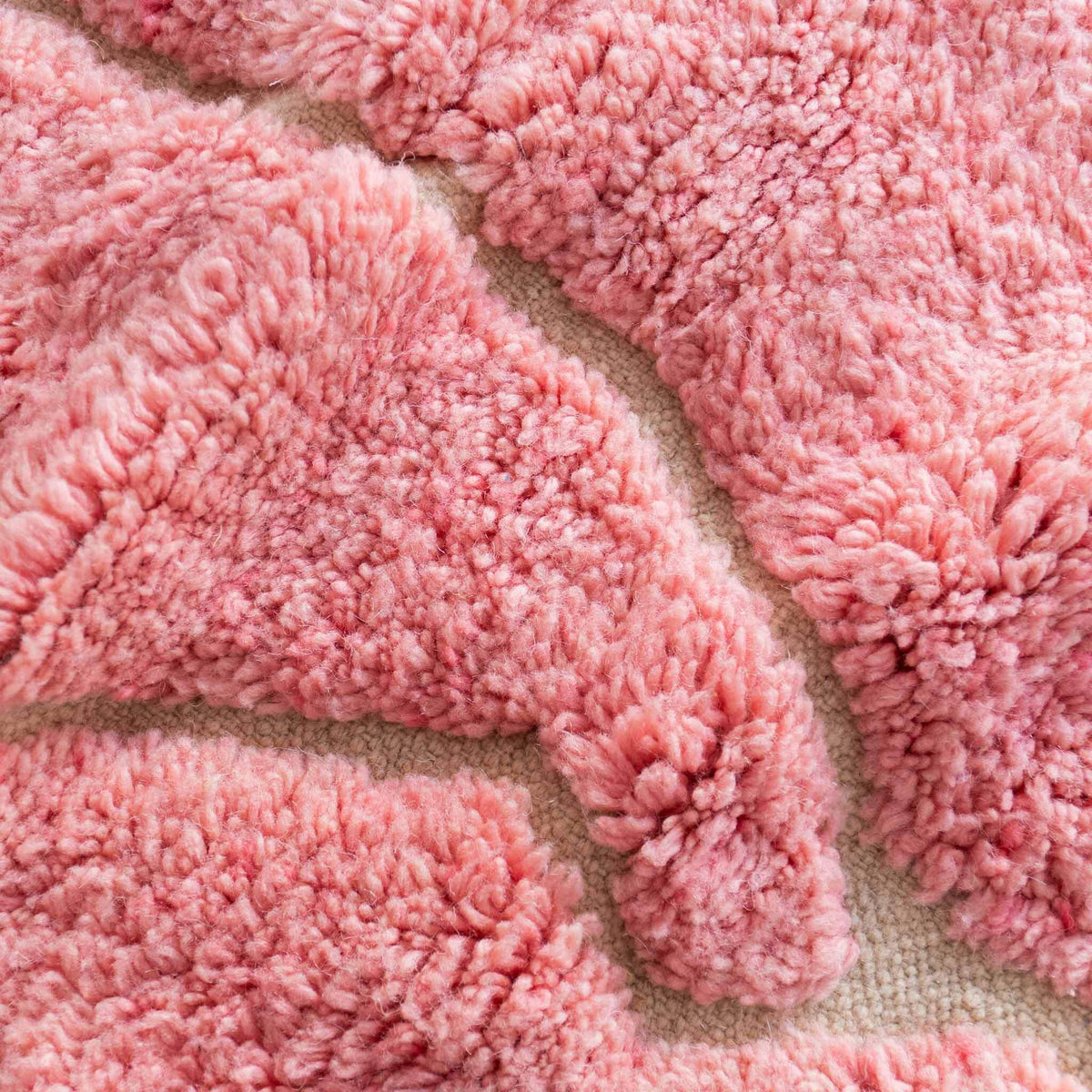 Pink Beni Ourain Rug - Berber Handicraft