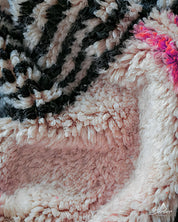 Pink Boho Rug 3 X 5 Ft | 90 X 150 Cm / With Tassels / Short (0.4” / 1 cm)