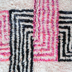 Pink Boho Rug - Berber Handicraft