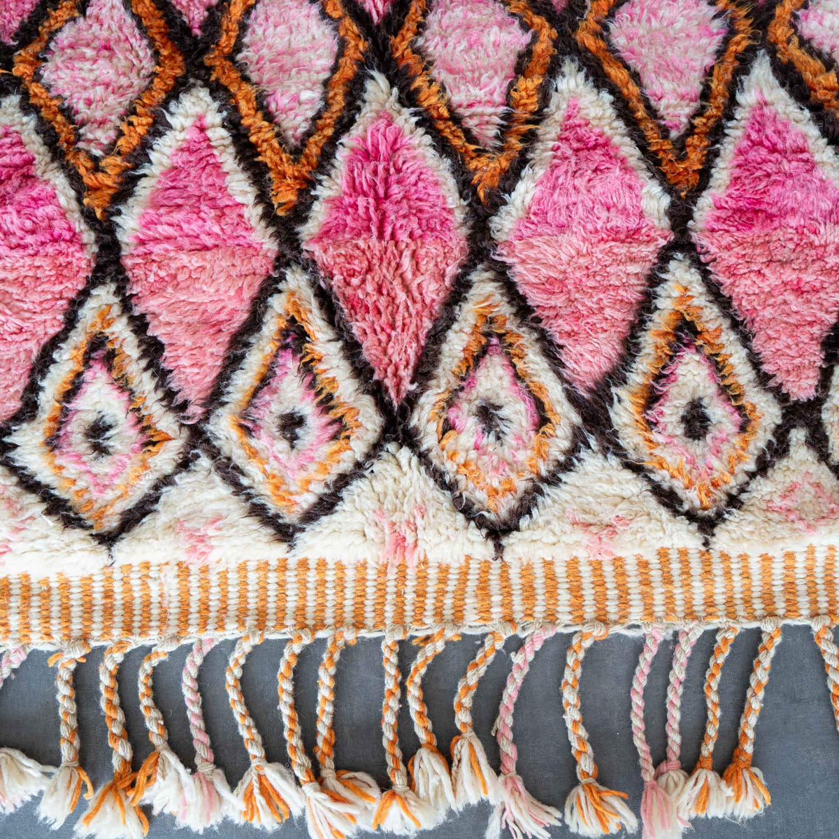 Pink Boujaad Rug - Berber Handicraft