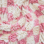 Checkered Pink Berber Rug - Berber Handicraft