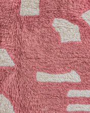 Pink Handmade Rug 3 X 5 Ft | 90 X 150 Cm / With Tassels / Short (0.4” / 1 cm)
